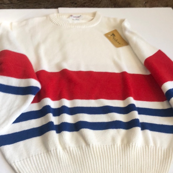 Vintage Parker Of Vienna Color Blocked Crew Neck Sweater NWT/Unisex